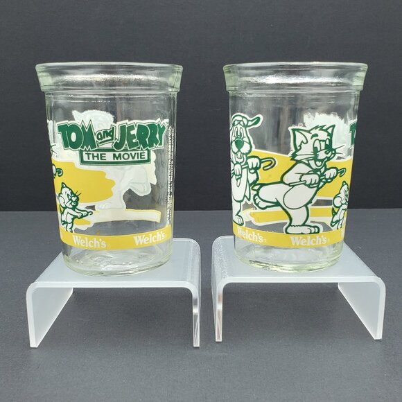 Tom and Jerry The Movie Welch's Jelly Jars Drinking Glasses Juice Glasses - Picture 1 of 12
